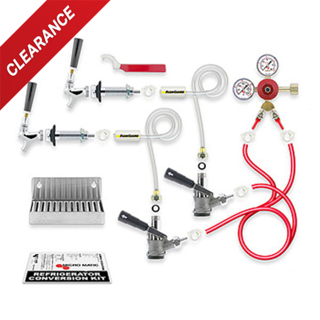 Complete Set Two Tap Kegerator Conversion Kit – D System